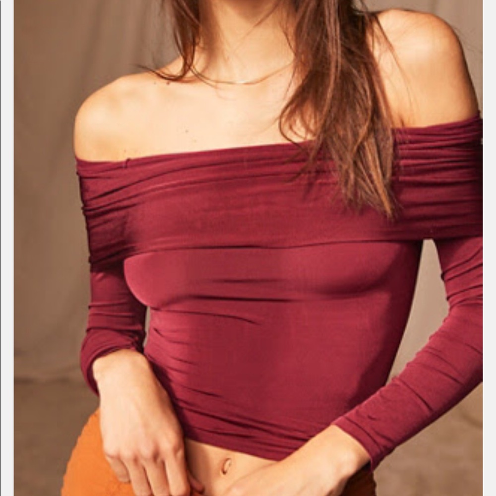 Free people over the shoulder top